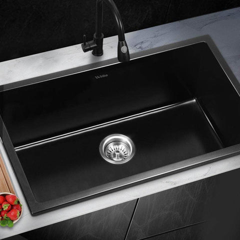 Kitchen Sink 70x45cm Granite Stone Sink Laundry Basin Single Bowl