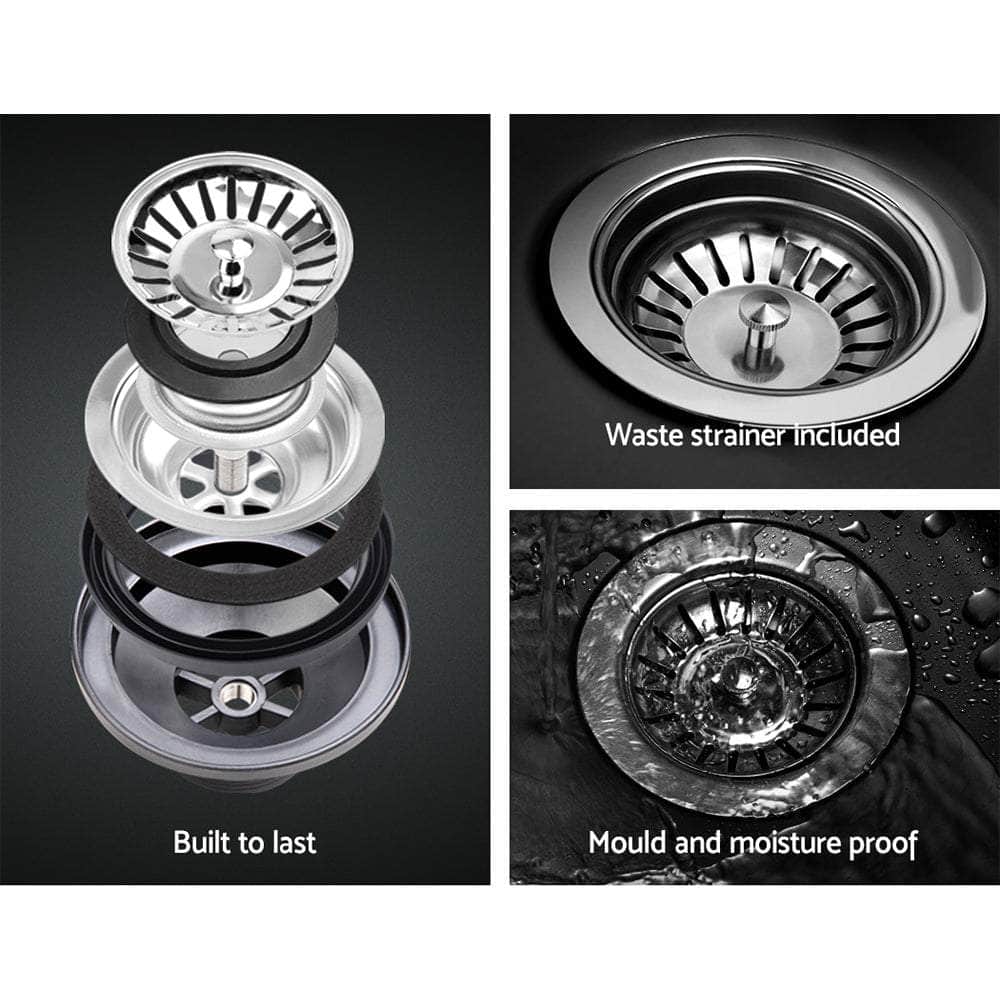 Kitchen Sink 80X48Cm Granite Stone Kitchen Sinks In Black