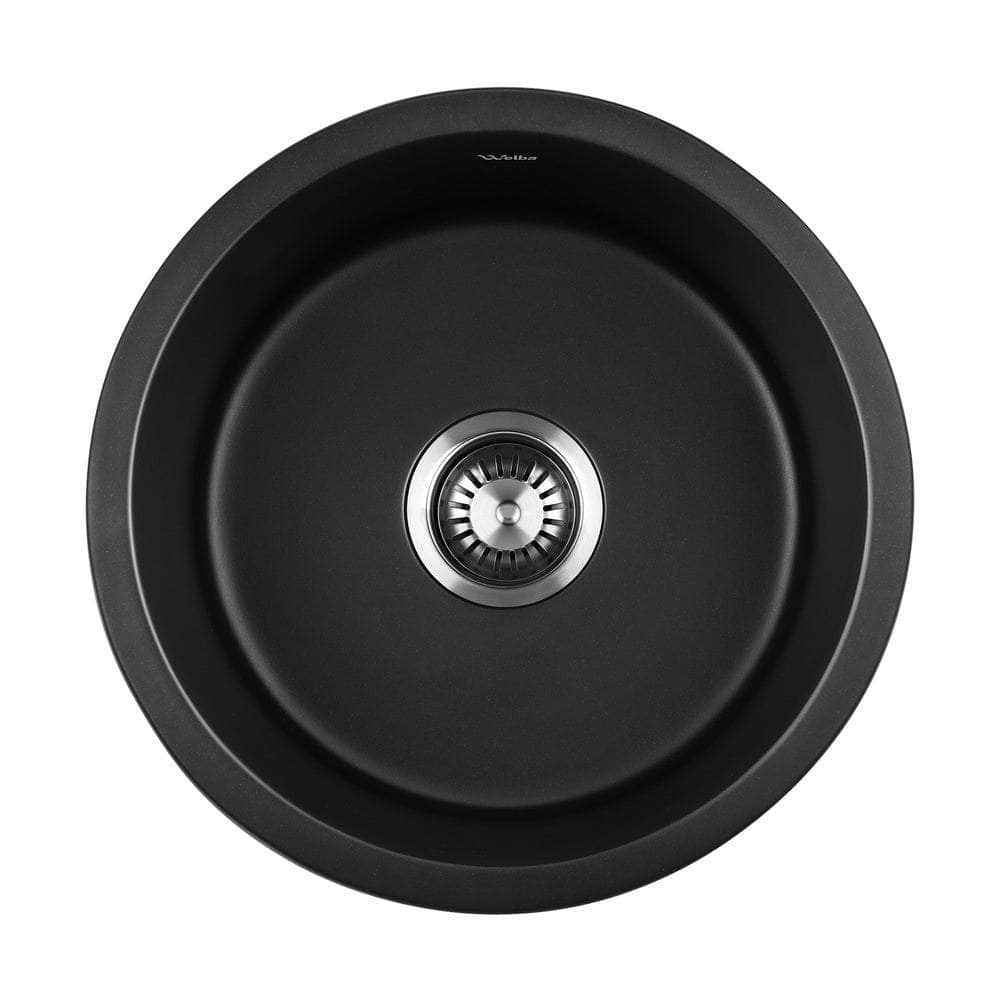 Kitchen Sink Basin Stone Sink Bathroom Laundry Single Bowl 430mmx430mm