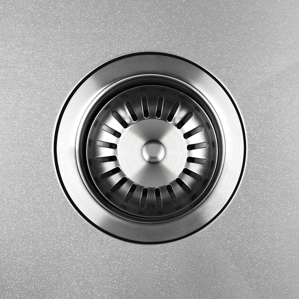Steel finish - Kitchen Sink Stainless Steel Bathroom Laundry Basin Single Silver 58X44CM
