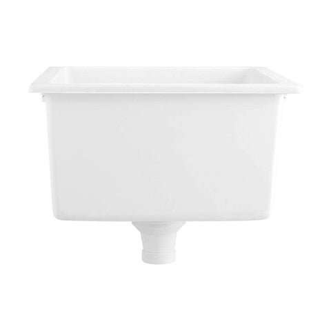 Kitchen Sink Stone Sink Granite Laundry Basin Single Bowl 45cmx45cm Black/White
