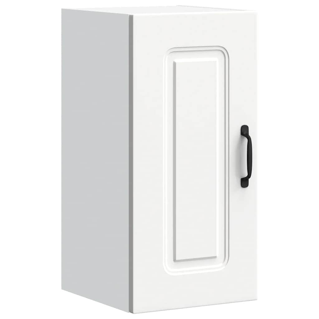 White colour - Kitchen Wall Cabinet Kalmar White Engineered Wood