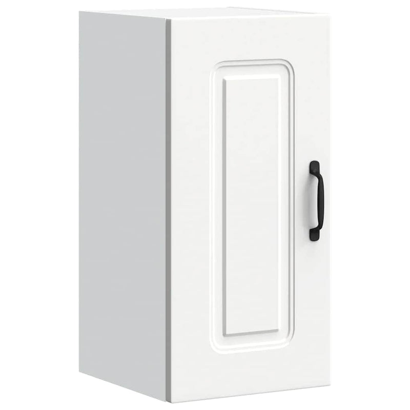 White colour - Kitchen Wall Cabinet Kalmar White Engineered Wood