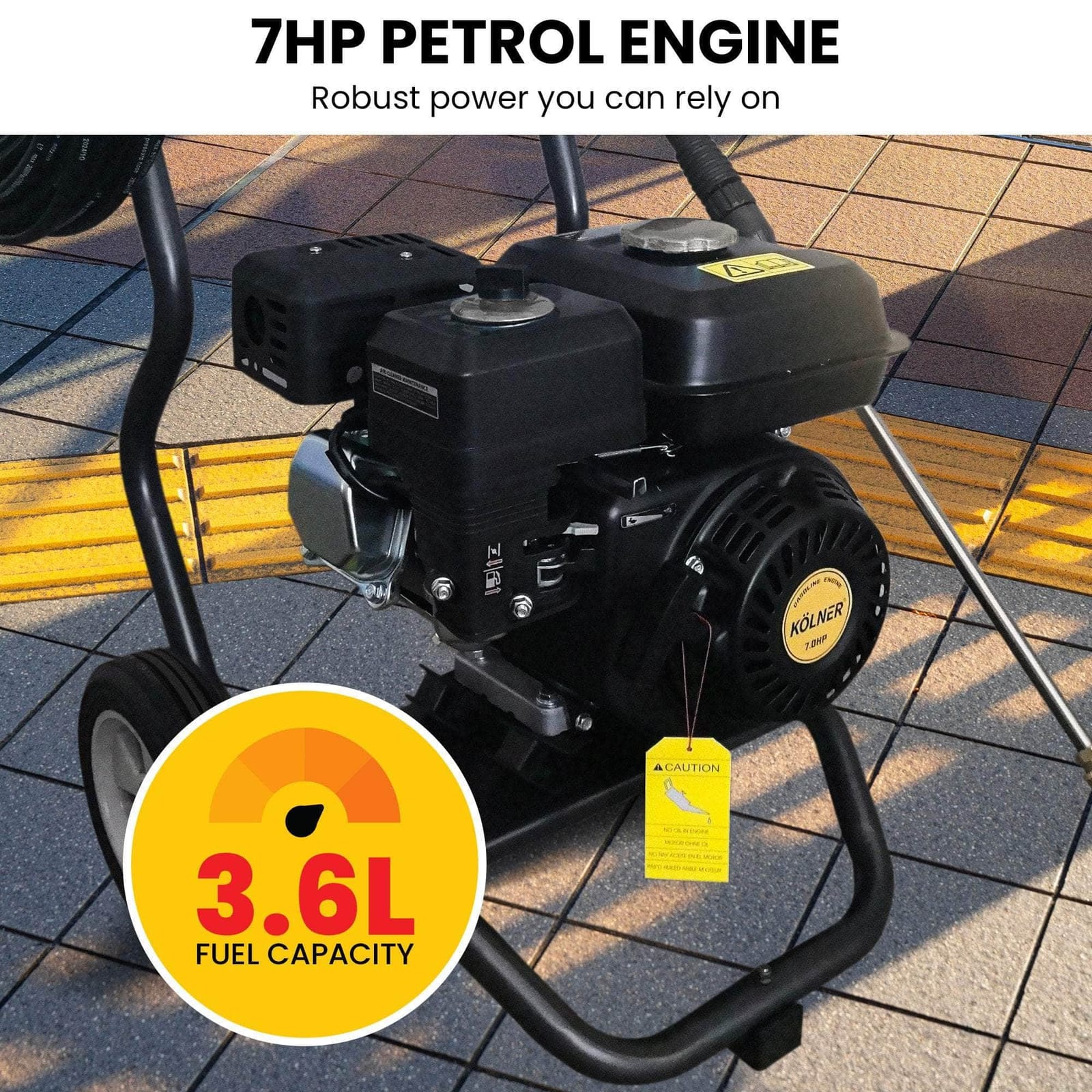 Kolner - LT-712 7HP 2200PSI Petrol Engine High Pressure Washer 7.5LPM - photo 11