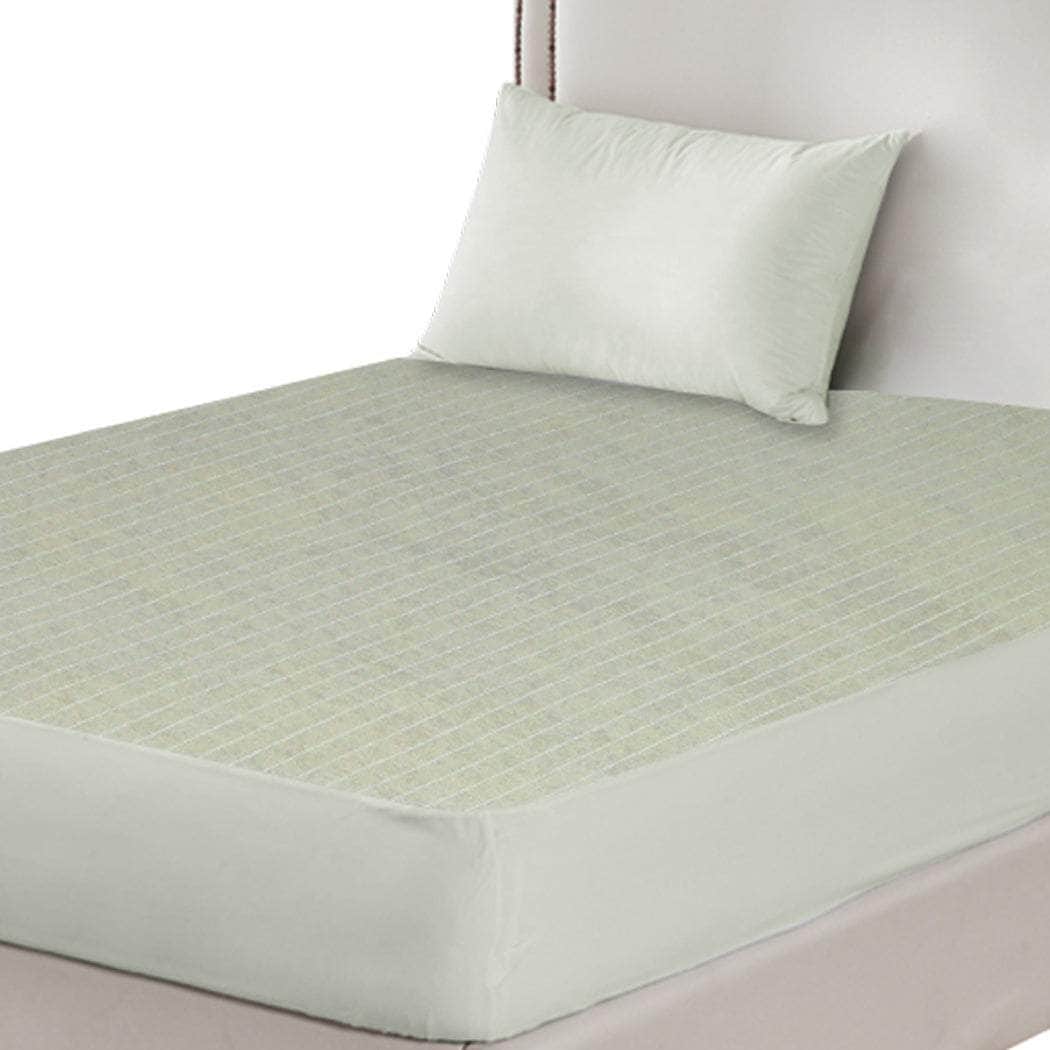 KS Mattress Protector Pillowcases King Single Grey