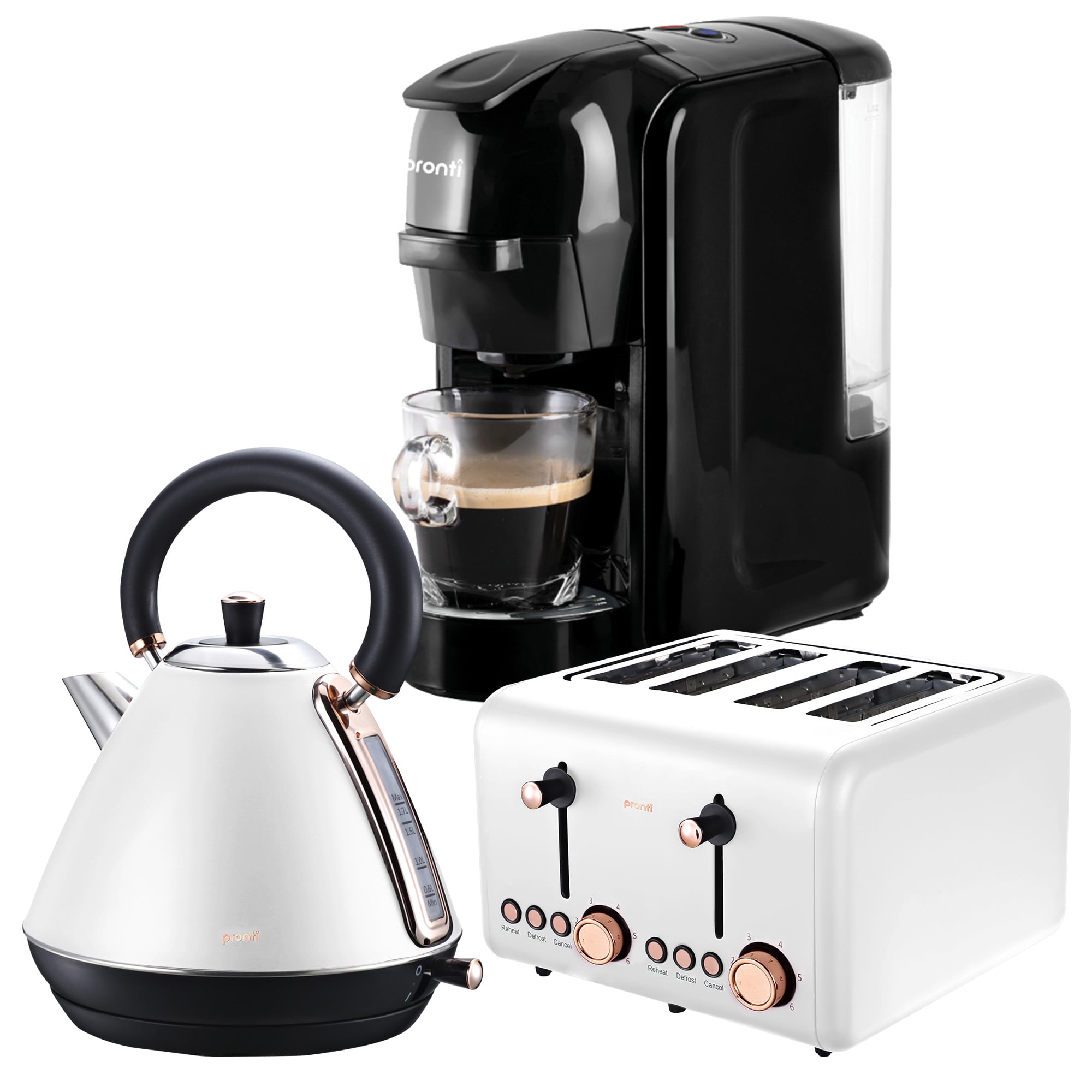Breakfast Set Kettle Gold 11x27x25cm