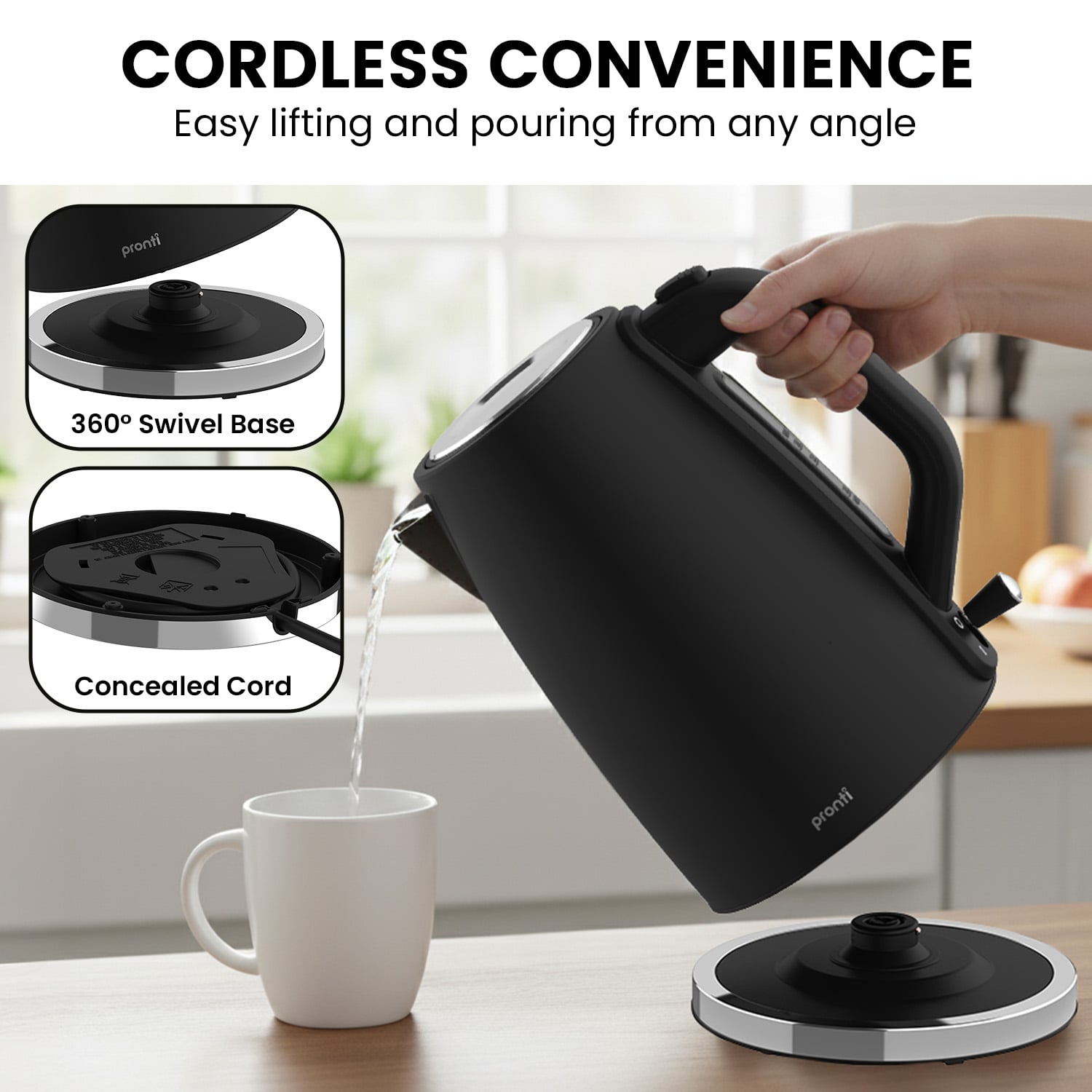 Electric Kettle Rapid Boil 22x17x24.5cm