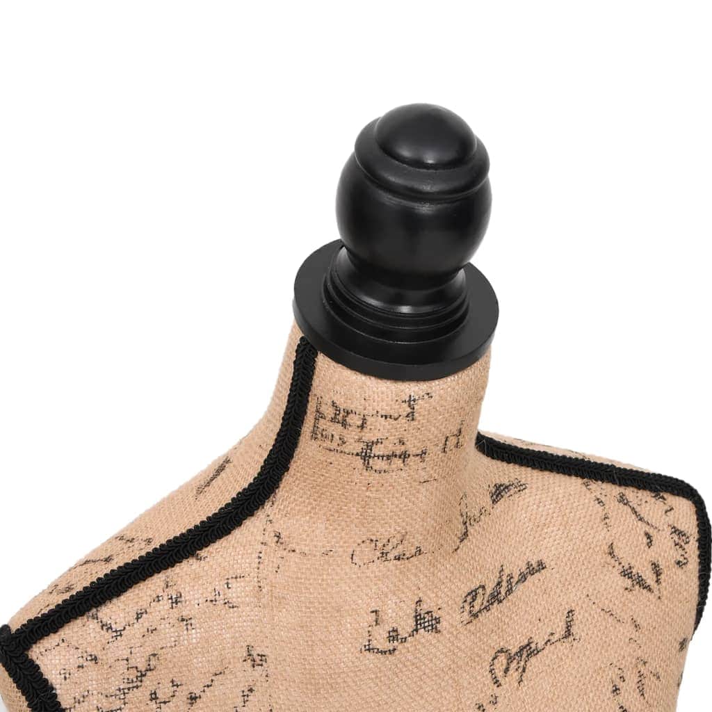 Ladies Bust Display Bust Brown Black Jute Female Mannequin Display - Simple deals