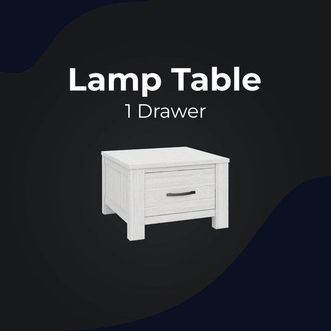 Lamp Table 60Cm Coffee Side Laptop Desk Bedside Sofa End - White