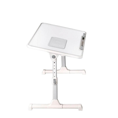 Laptop Desk Computer Stand Table White Fan Tray