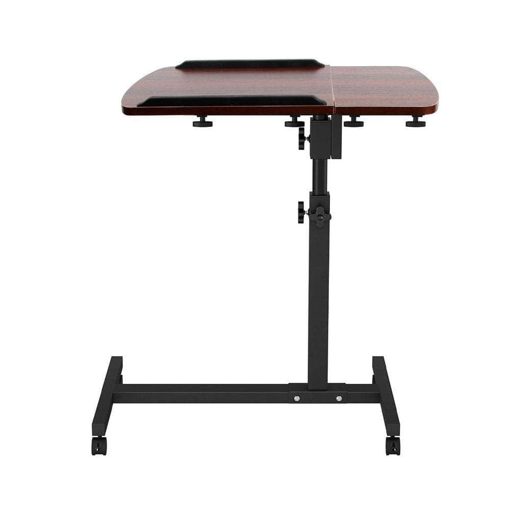 Laptop Desk Table Fan Cooling Walnut 60Cm