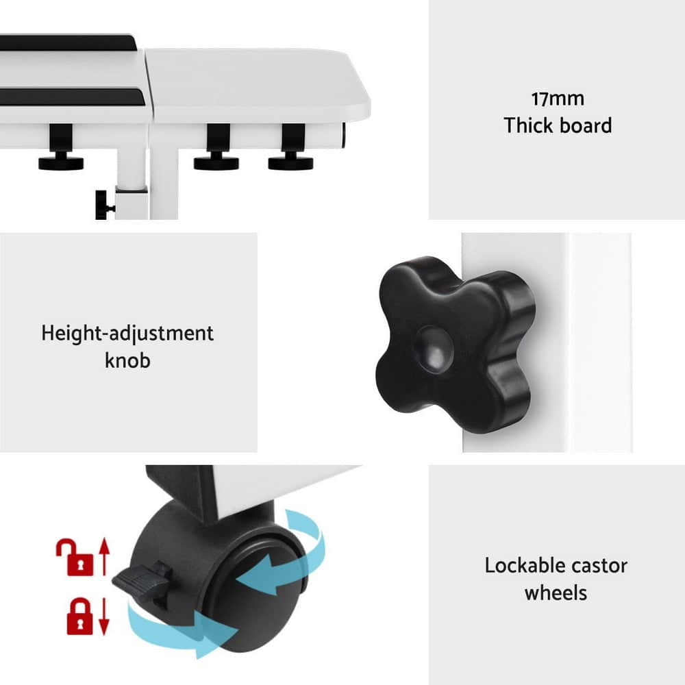 Laptop Desk Table Fan Cooling White 60Cm