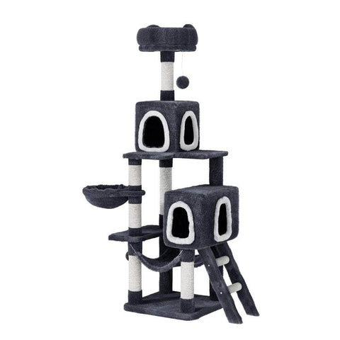 Large 168cm Cat Tree with Scratching Post & Condo