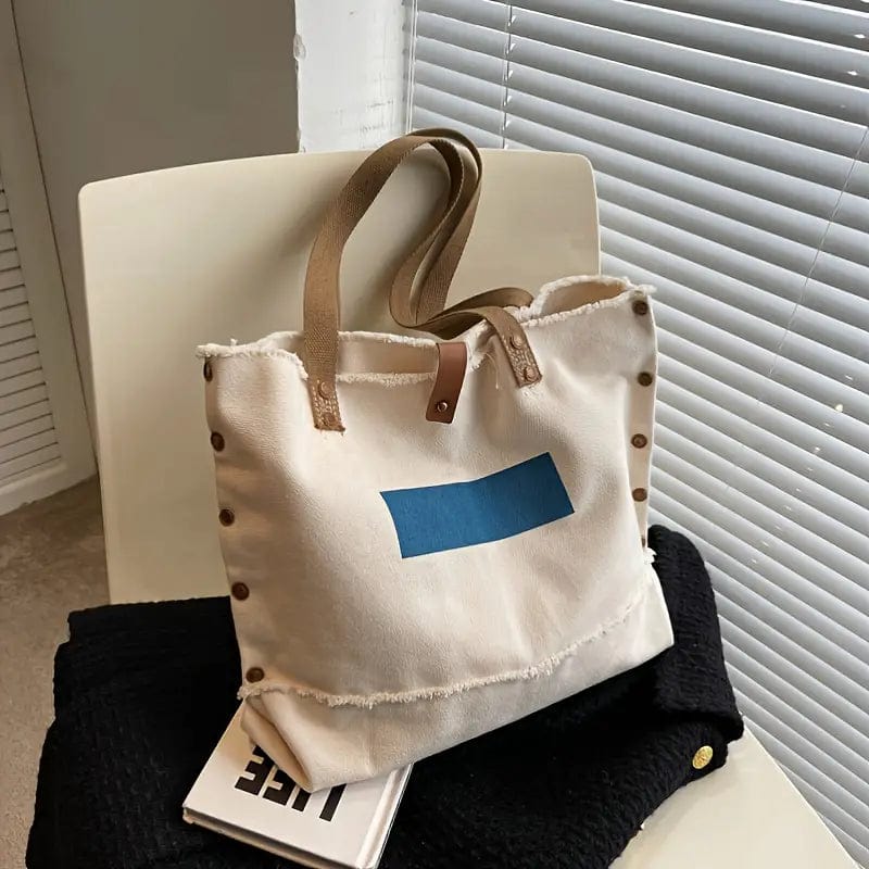 Large Capacity Canvas Shoulder Bag for Casual Chic