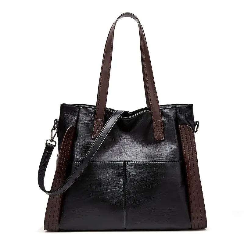 Large Capacity Soft Faux Leather Tote Bag for Women