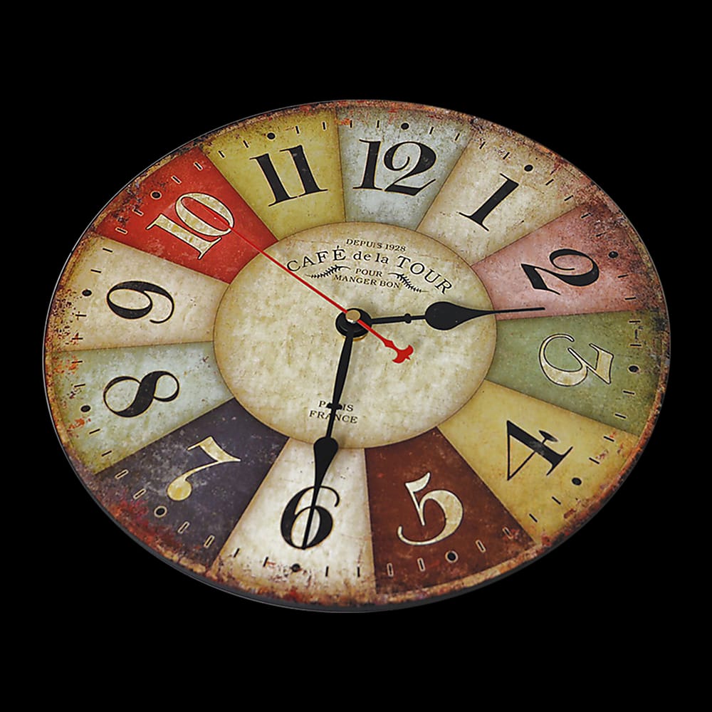 Large Colourful Wall Clock - Clocks