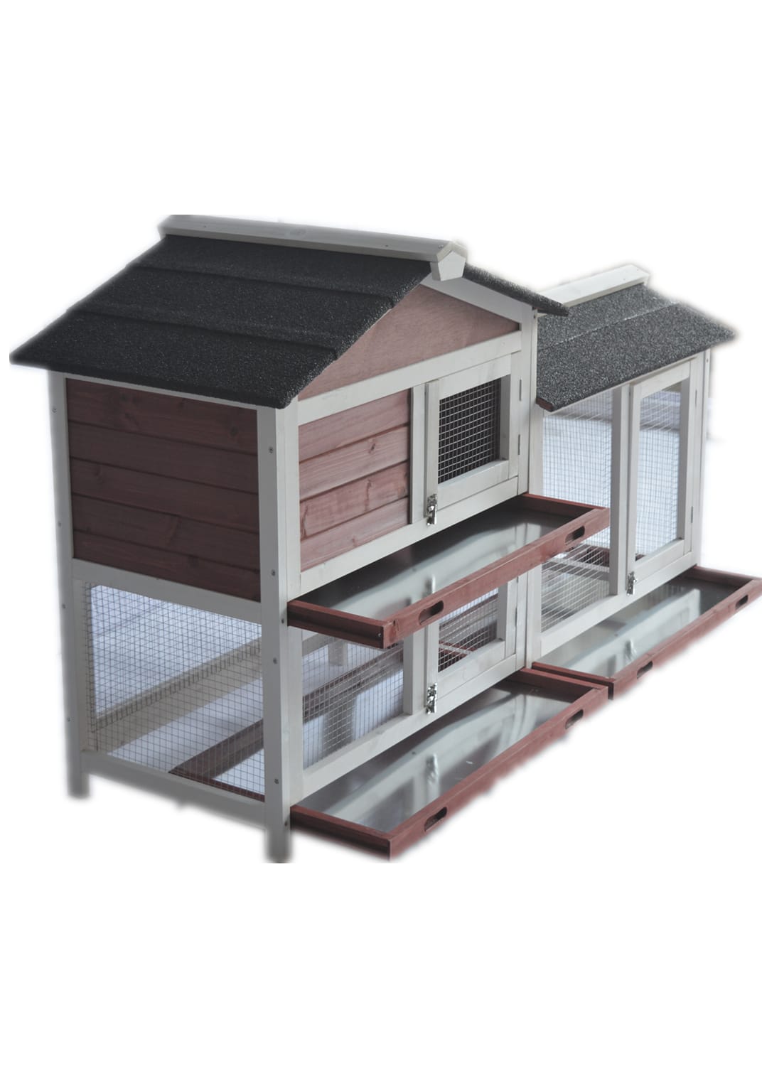 Small Animal Habitats & Cages - Double Storey Large Rabbit Hutch Guinea Pig Cat Cage , Ferret Cage - photo 11