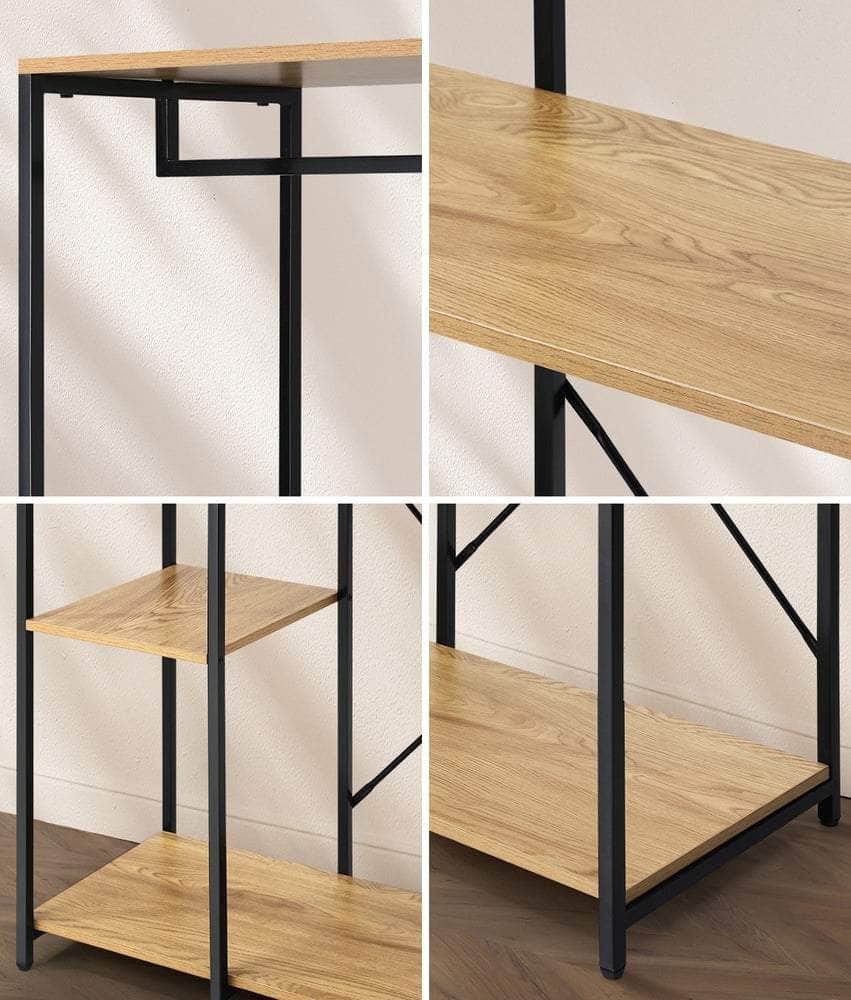 Large Open Wardrobe Hanging Rail 5 shelves