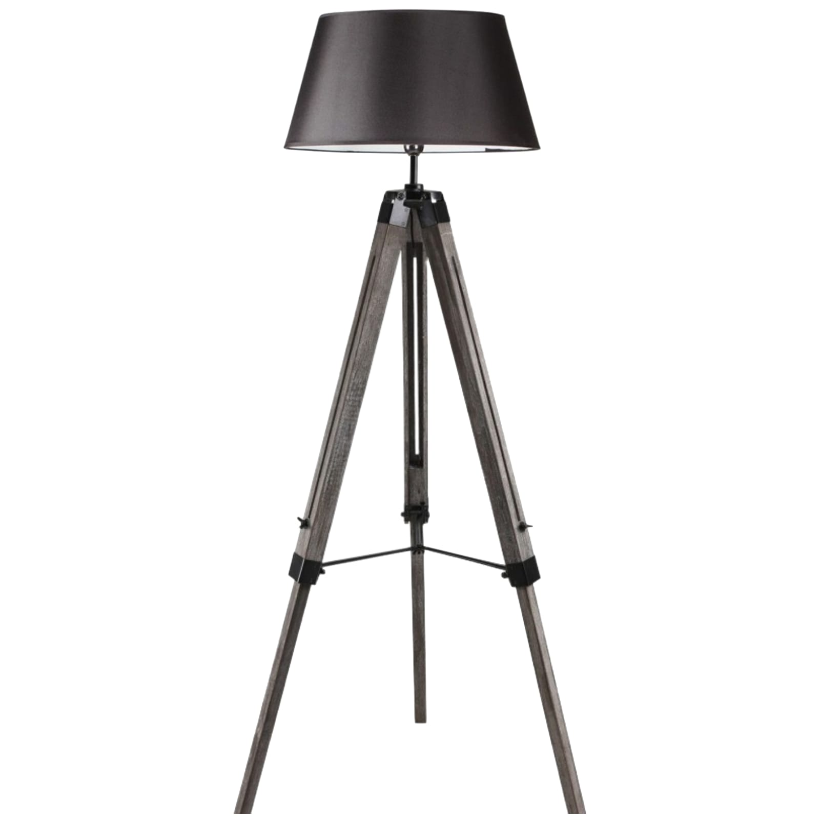 Large Tripod Floor Lamp - Linen Shade/ Retro Vintage - Floor Lamps - photo 20