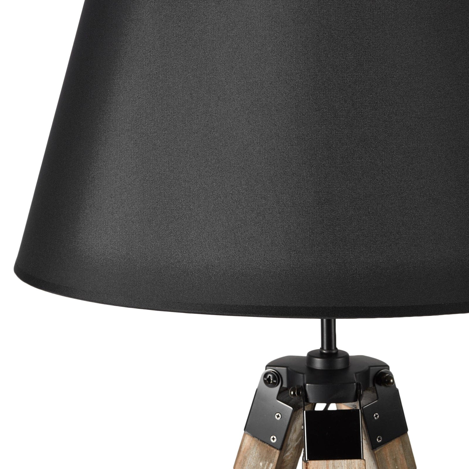 Large Tripod Floor Lamp - Linen Shade/ Retro Vintage - Linen finish - photo 21
