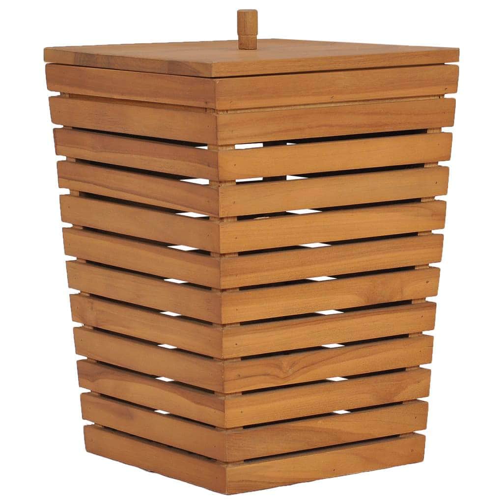 Laundry Basket Solid Teak Wood