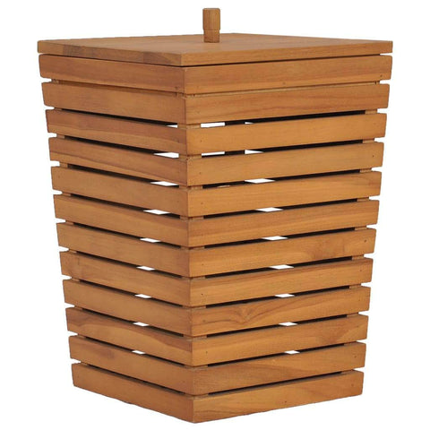 Laundry Basket Solid Teak Wood