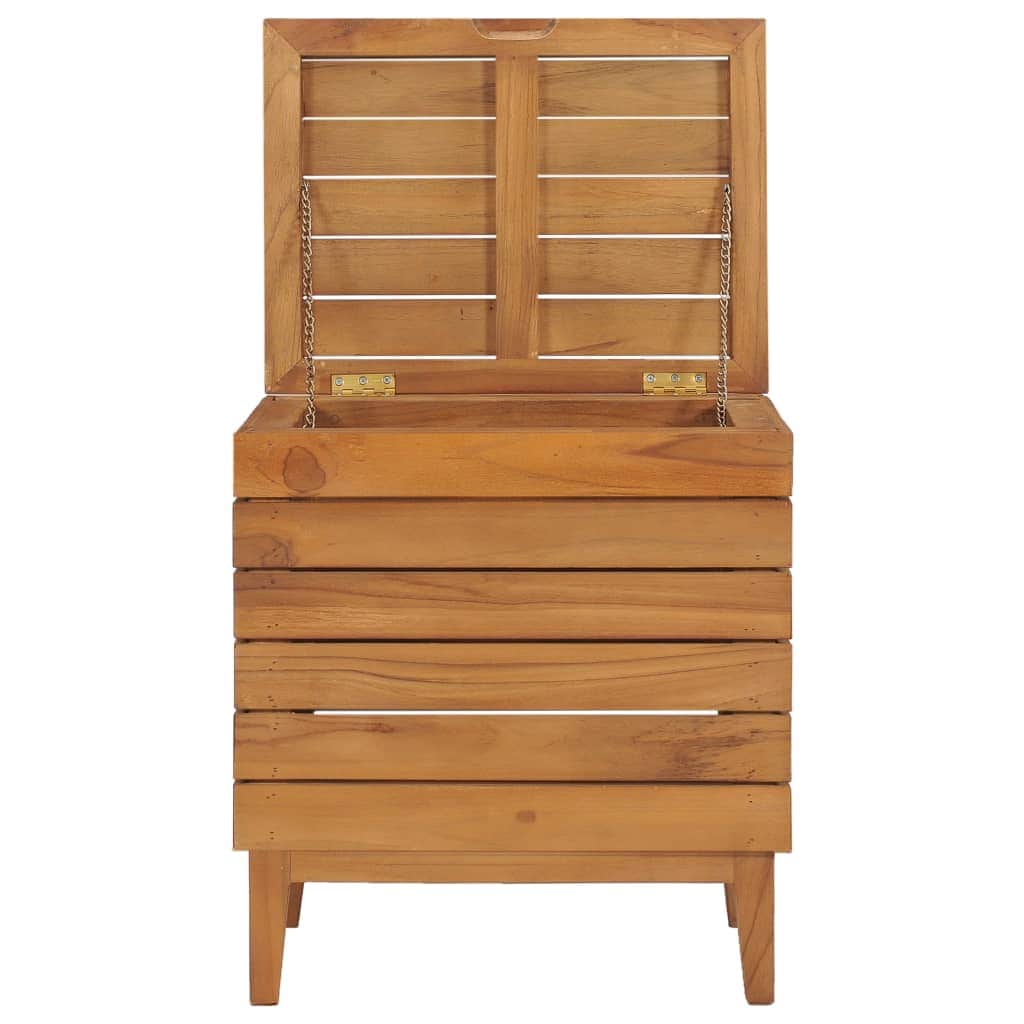 Laundry Basket Solid Teak Wood