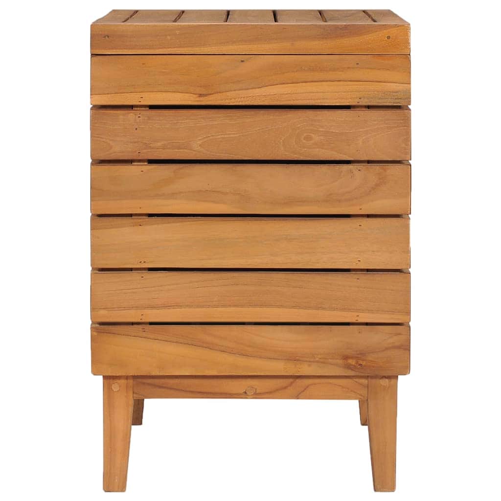 Laundry Basket Solid Teak Wood