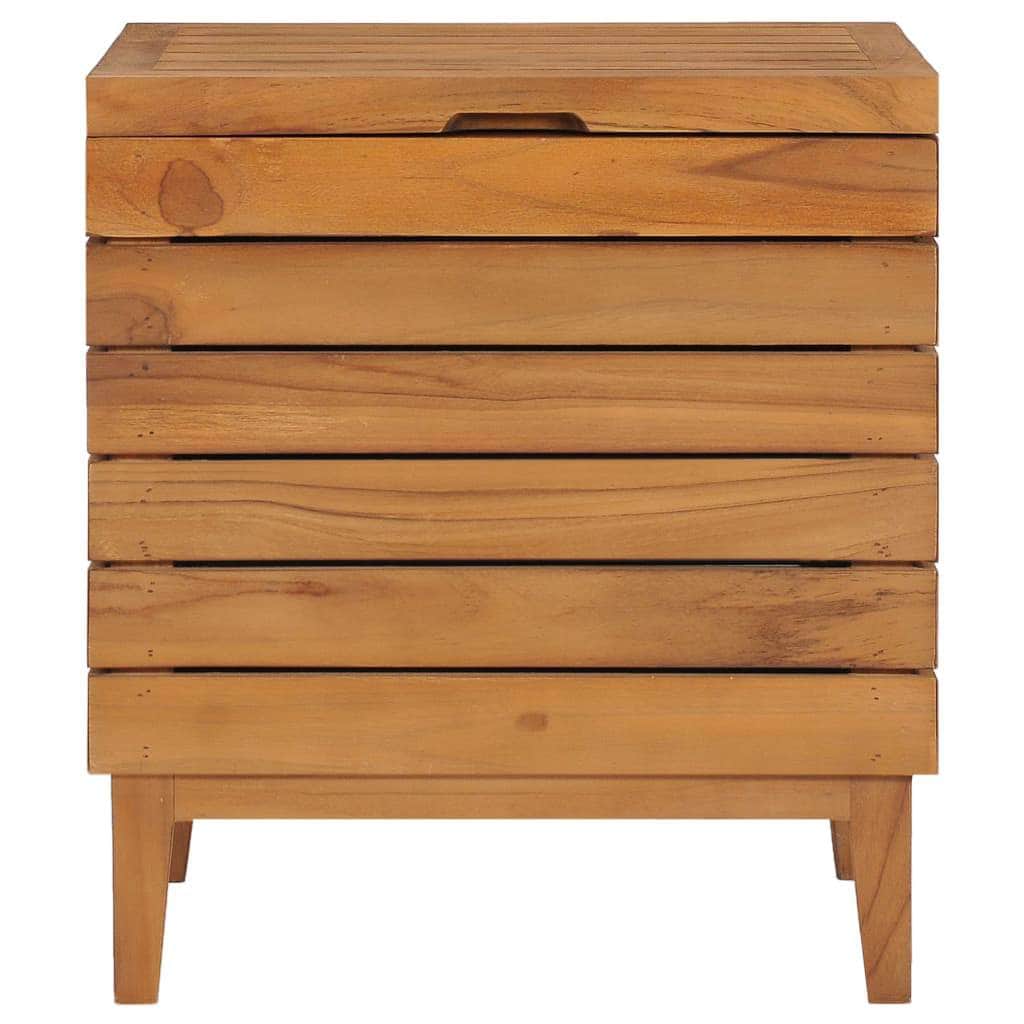 Laundry Basket Solid Teak Wood