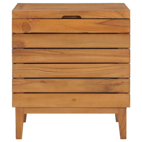 Laundry Basket Solid Teak Wood