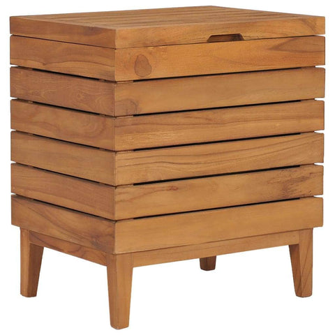 Laundry Basket Solid Teak Wood