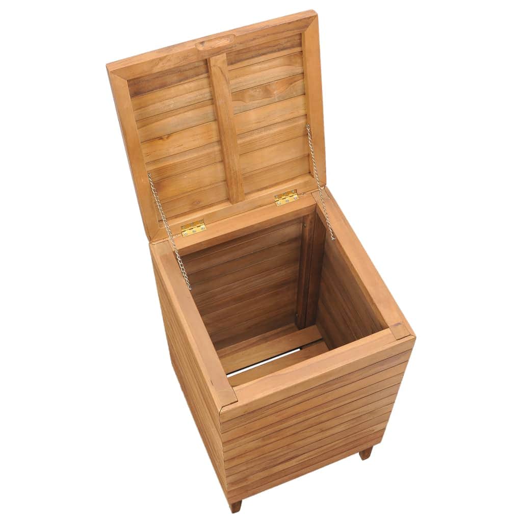Laundry Basket Solid Teak Wood