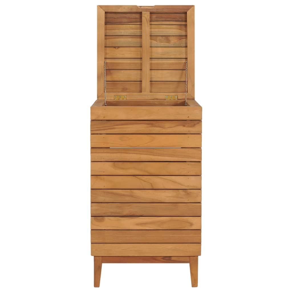 Laundry Basket Solid Teak Wood