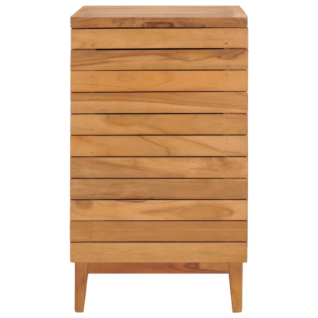 Laundry Basket Solid Teak Wood