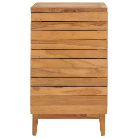 Laundry Basket Solid Teak Wood