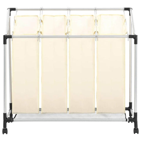 Laundry Sorter with 4 Bags- Cream