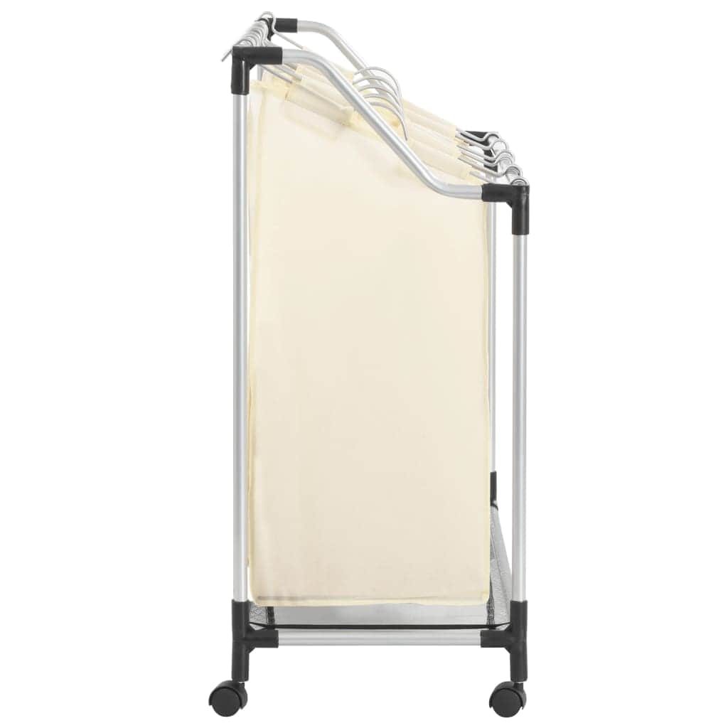 Laundry Sorter with 4 Bags- Cream