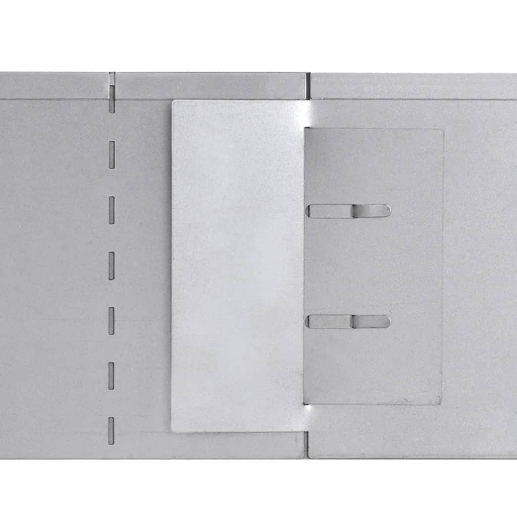 Lawn Fences 5 pcs Galvanised Steel