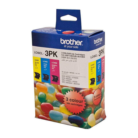 Lc-40 Colour Value Pack, 1X Cyan 1X Magenta 1X Yellow