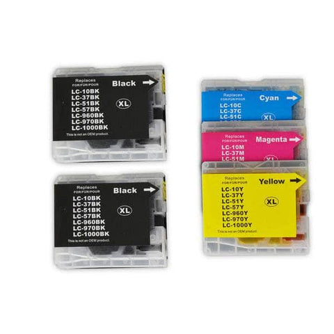 Lc37 Lc57 Compatible Inkjet Cartridge Set - 5 Ink Cartridges [Boxed Set]