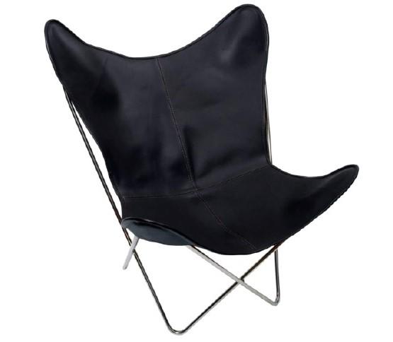 Leather Butterfly Chair CHARCOAL | Afterpay | zip | laybuy | latitude
