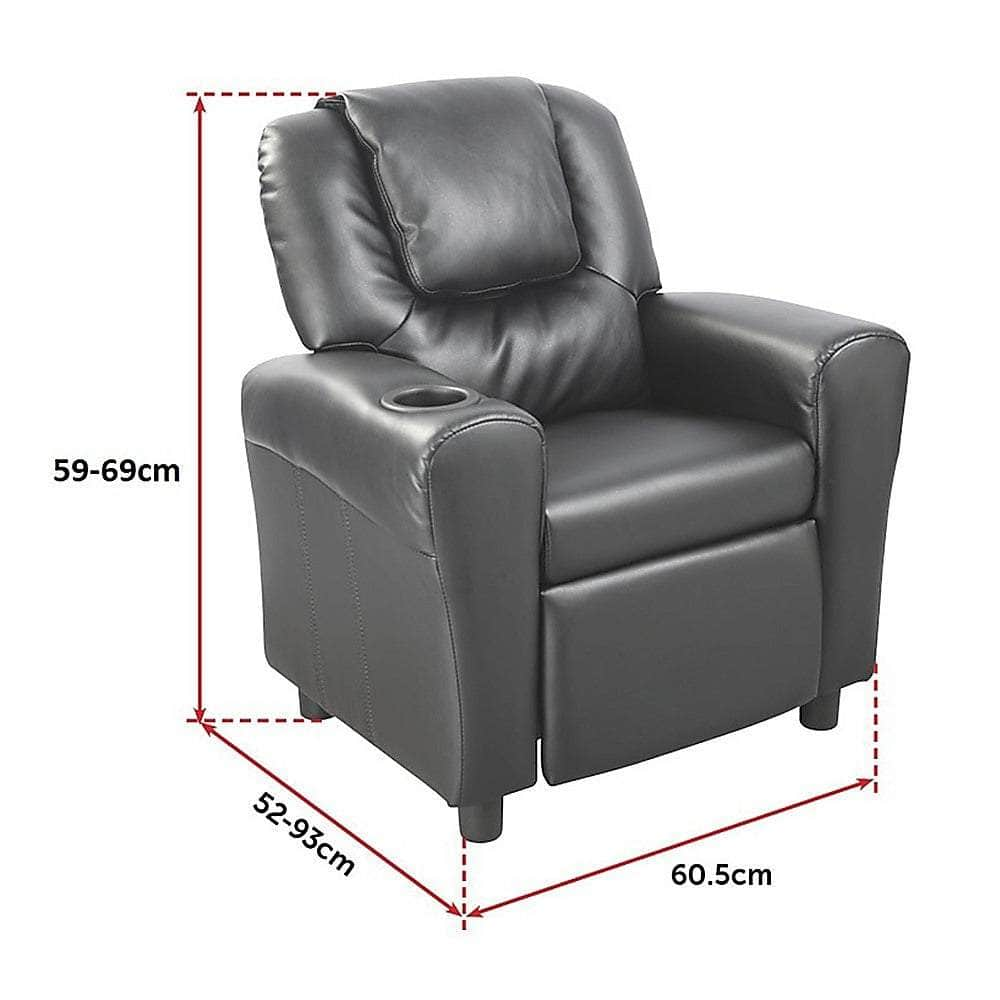 Leather Kids Recliner