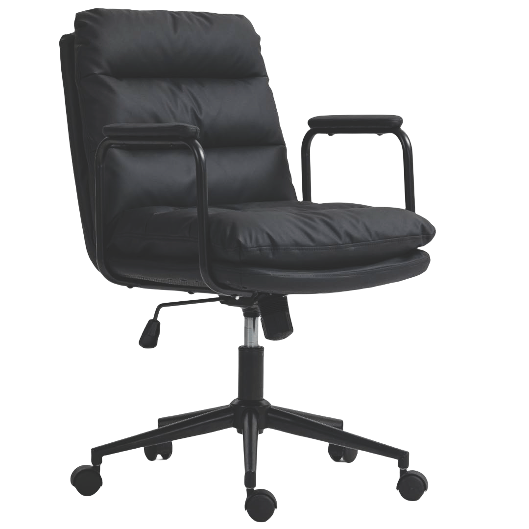 Leather Office Chair -Black