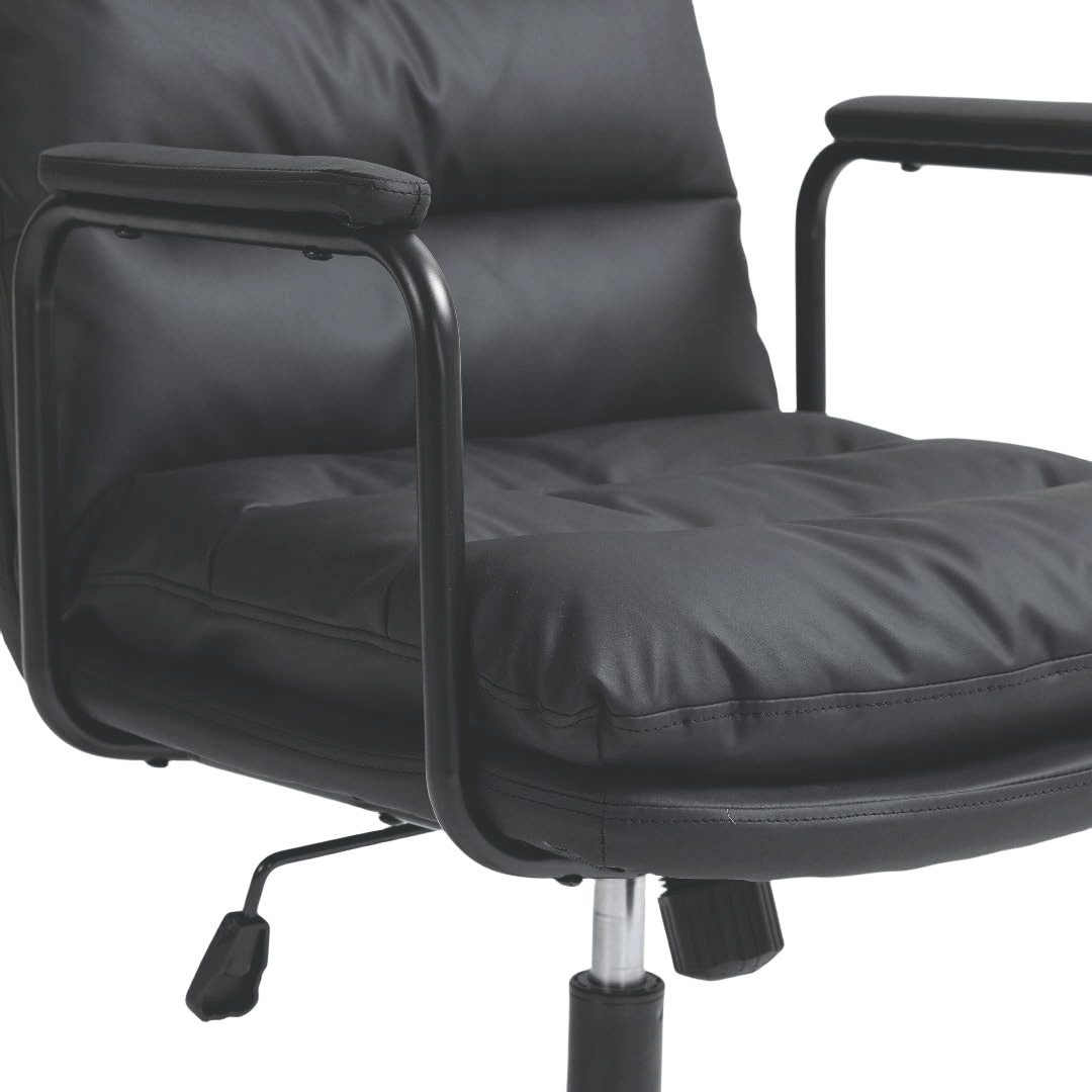 Leather Office Chair -Black