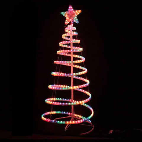 Led 145cm Rope Light Christmas Tree & Star Motif Xmas New