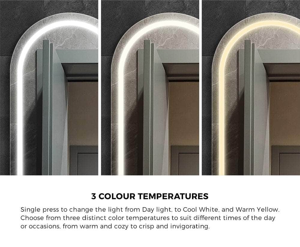 LED Arched Bathroom Mirror Anti-fog Smart 100x60cm | Bathroom Mirror