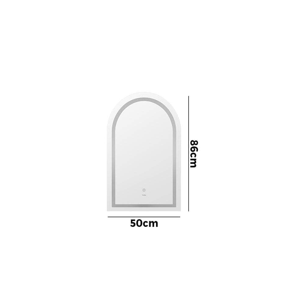 LED Arched Bathroom Mirror Anti-fog Smart 86x50cm, Bathroom Mirror - photo 7