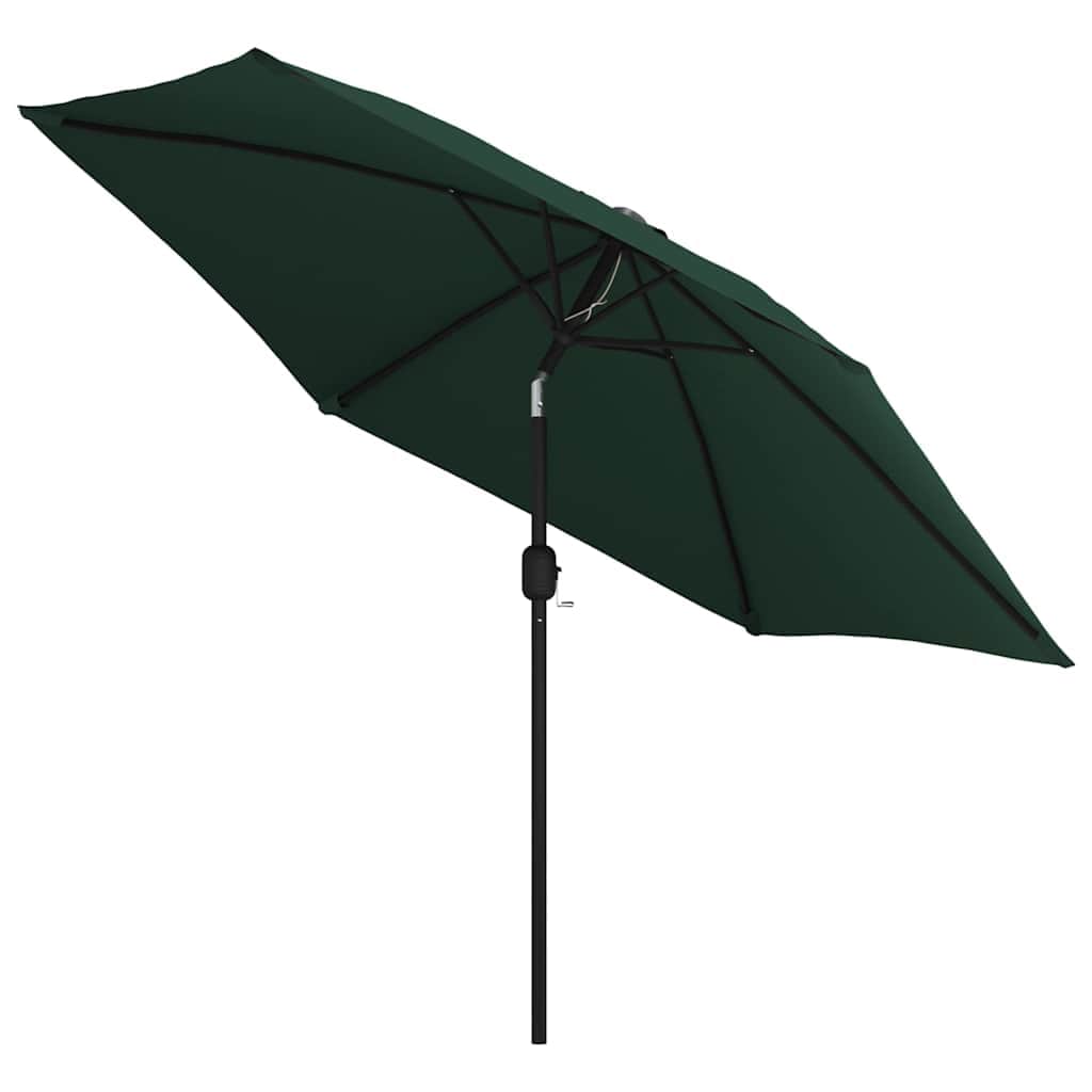 LED Cantilever Umbrella 3 m Green - Simple deals