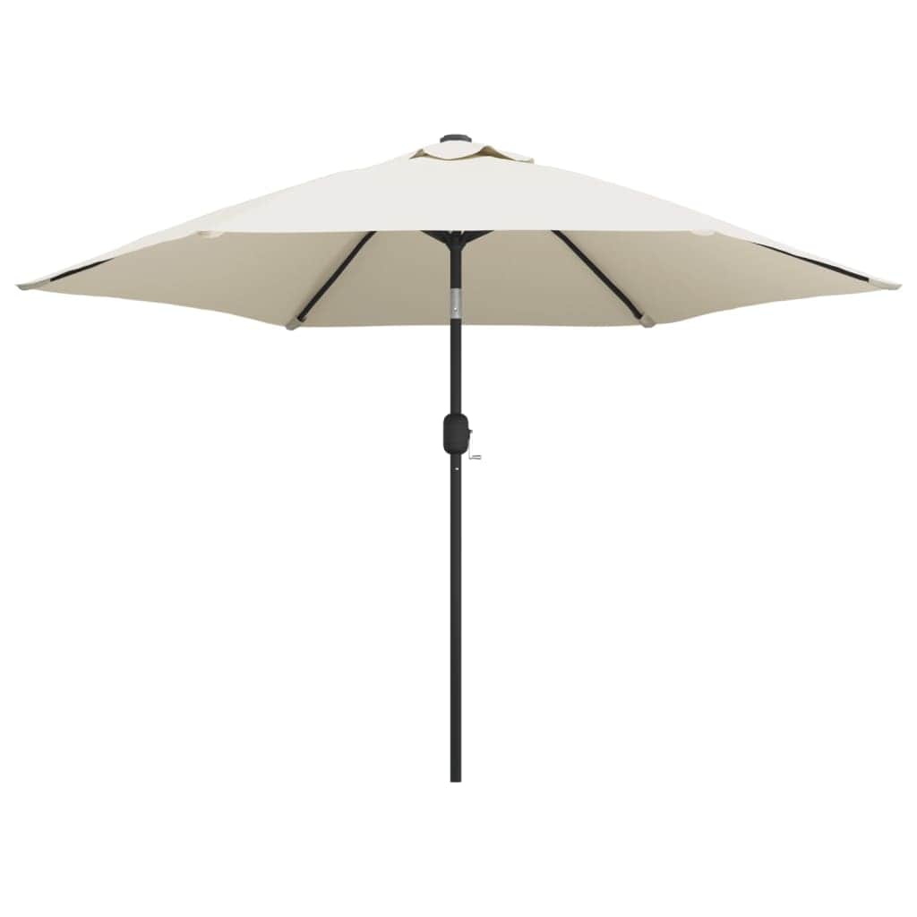 LED Cantilever Umbrella 3 m Sand White - Simple deals