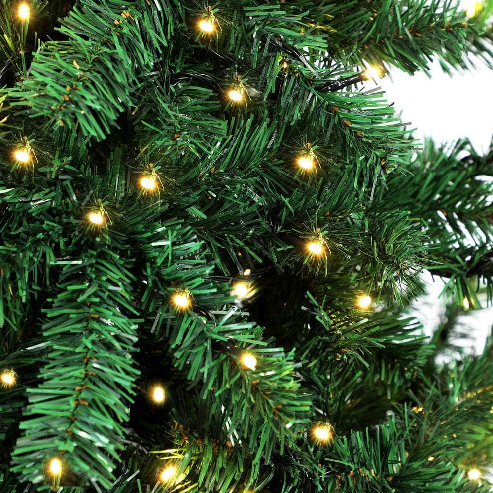 LED Christmas Tree 1.5M & 2.7 5FT Green 445 Tips Fibre Optic Lights Holiday